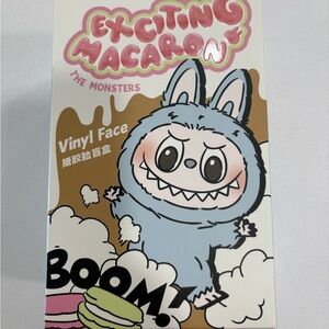 Exciting Macaron Vinyl Face Toy - Sea Salt Coconut Labubu